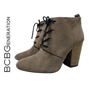 BCBGeneration | Women's Lace Up Taupe Boots